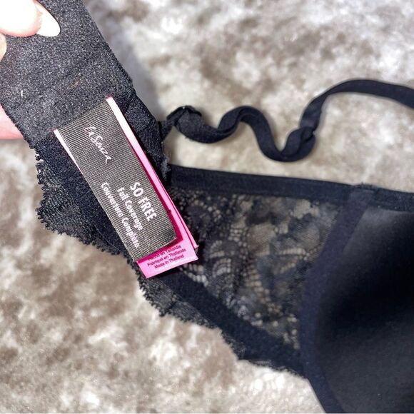 La Senza Beyond Sexy Push Up Bra black lace SZ 36 C - Picture 3 of 7
